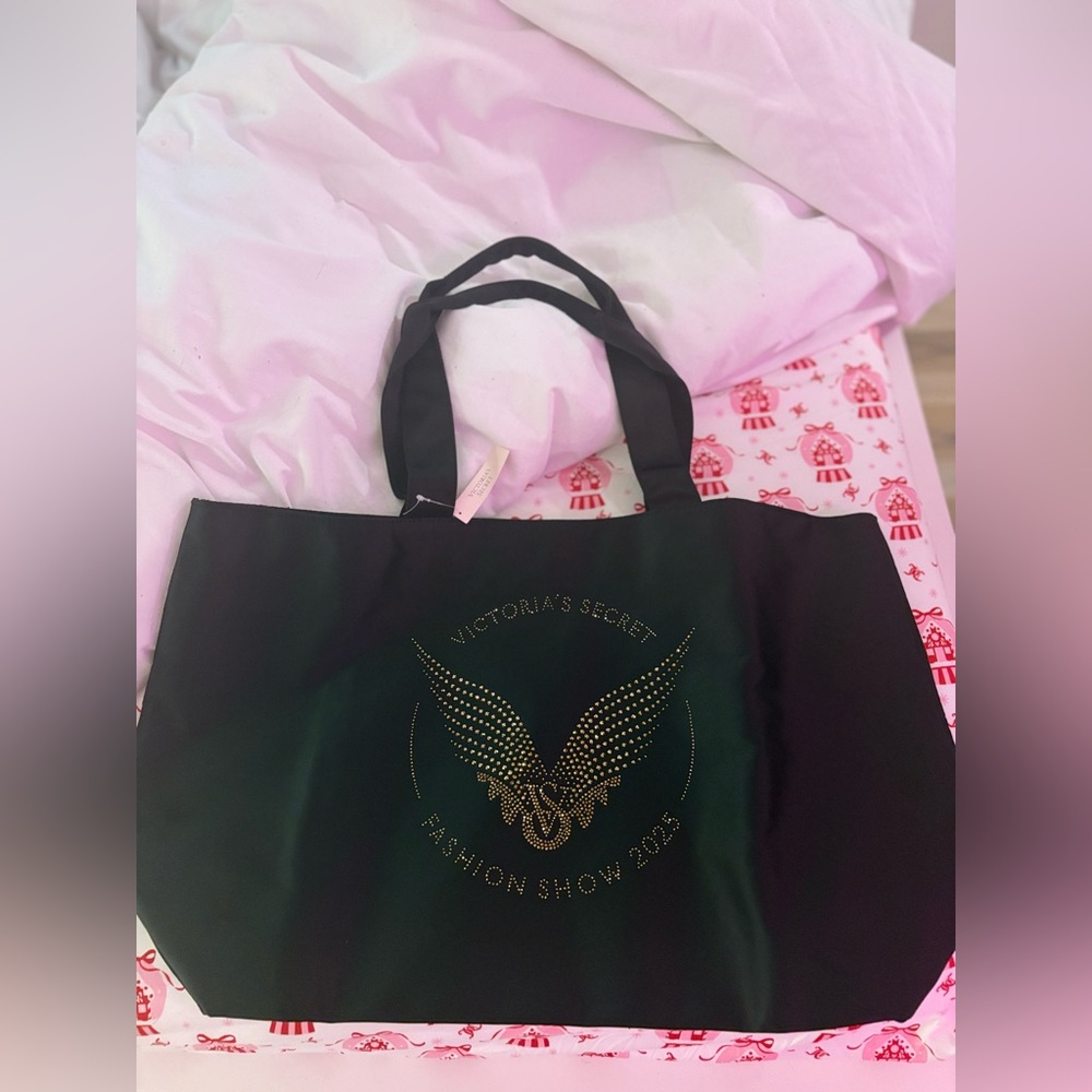 Victoria's Secret Black and Gold Fashion Show Tote